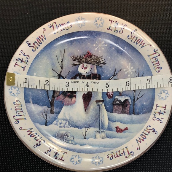 It's Snow Time Decorative Plate - Picture 2 of 4